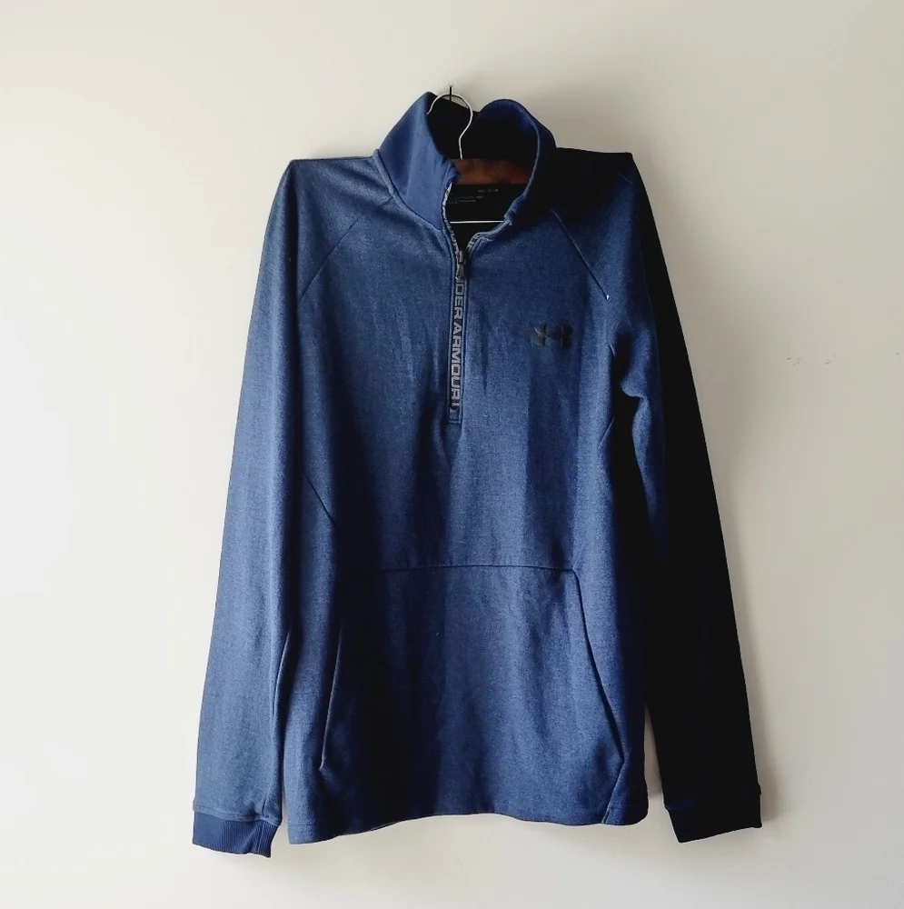 Men's‎ Under Armour sweater navy blue pull over sweater size M